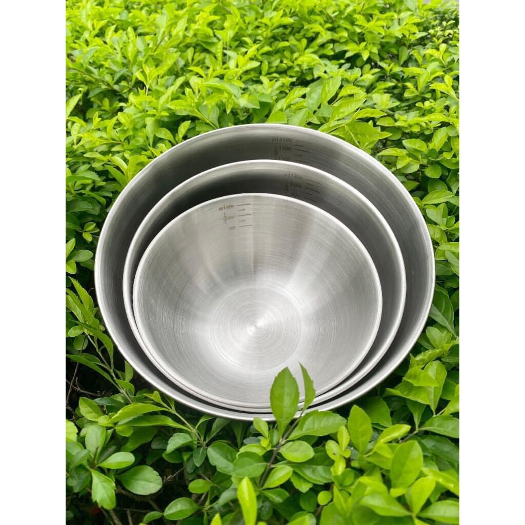 Set 3 bát Innox 3 size, có vạch chia đa chức năng