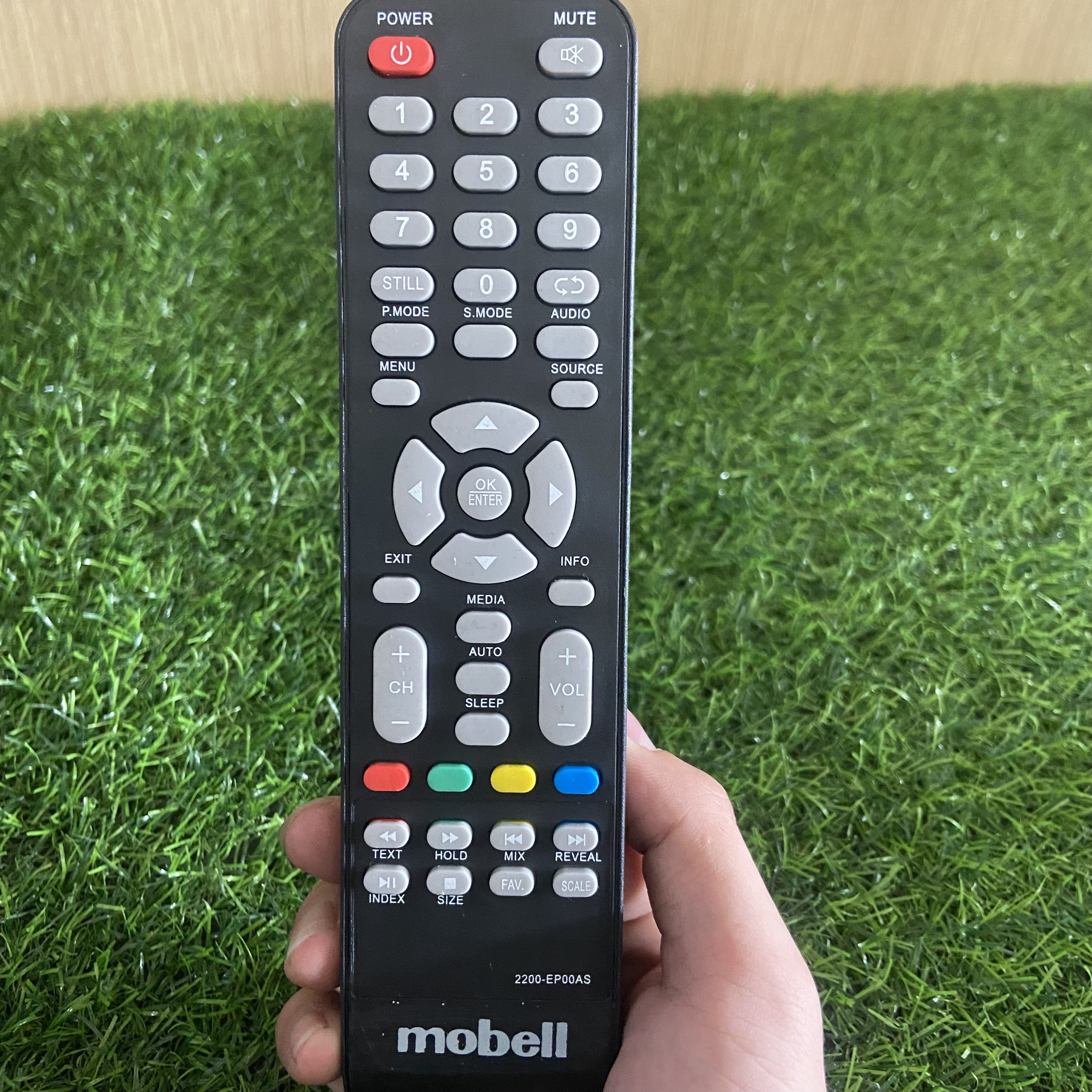 Remote tivi mobell . điều khiển tivi mobell lcd . tặng kèm pin .