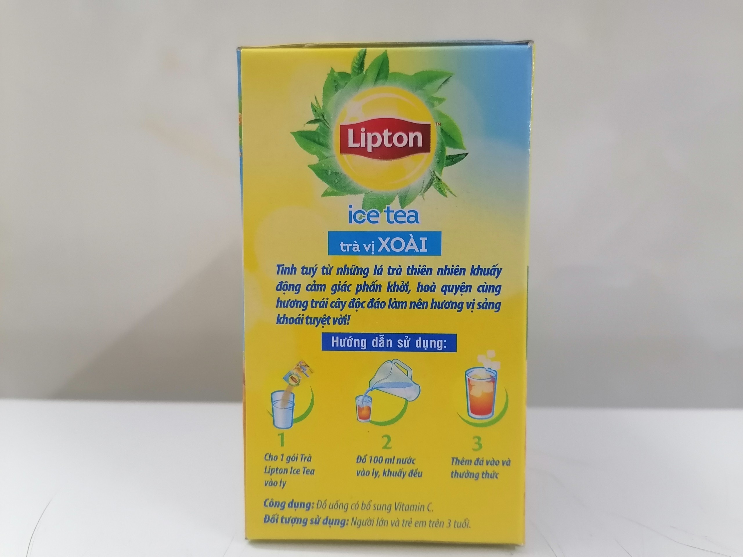 [Hộp 224g - XOÀI] TRÀ HÒA TAN VỊ XOÀI [VN] LIPTON Mango Ice Tea