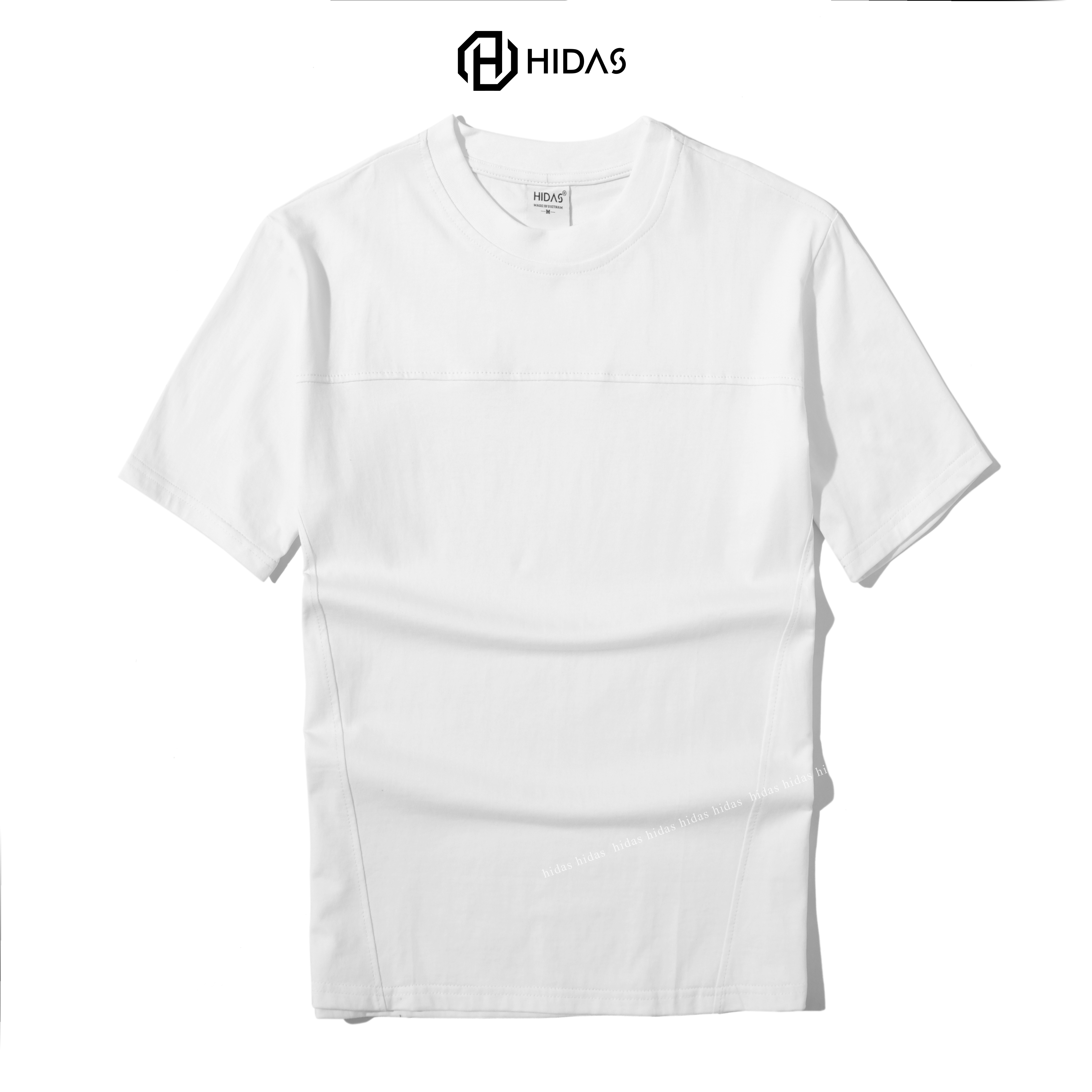 Áo thun nam basic HIDAS cổ tròn chất cotton mềm mịn dày dày dặn nhiều màu AP0035