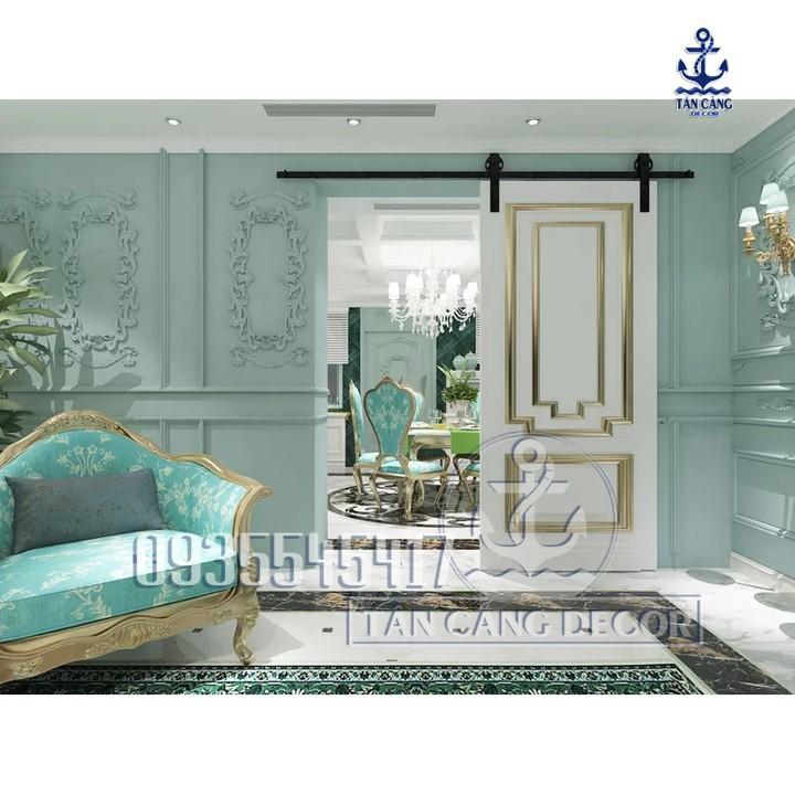 Phụ kiện Cửa Lùa Barn Door Hình Bánh Xe