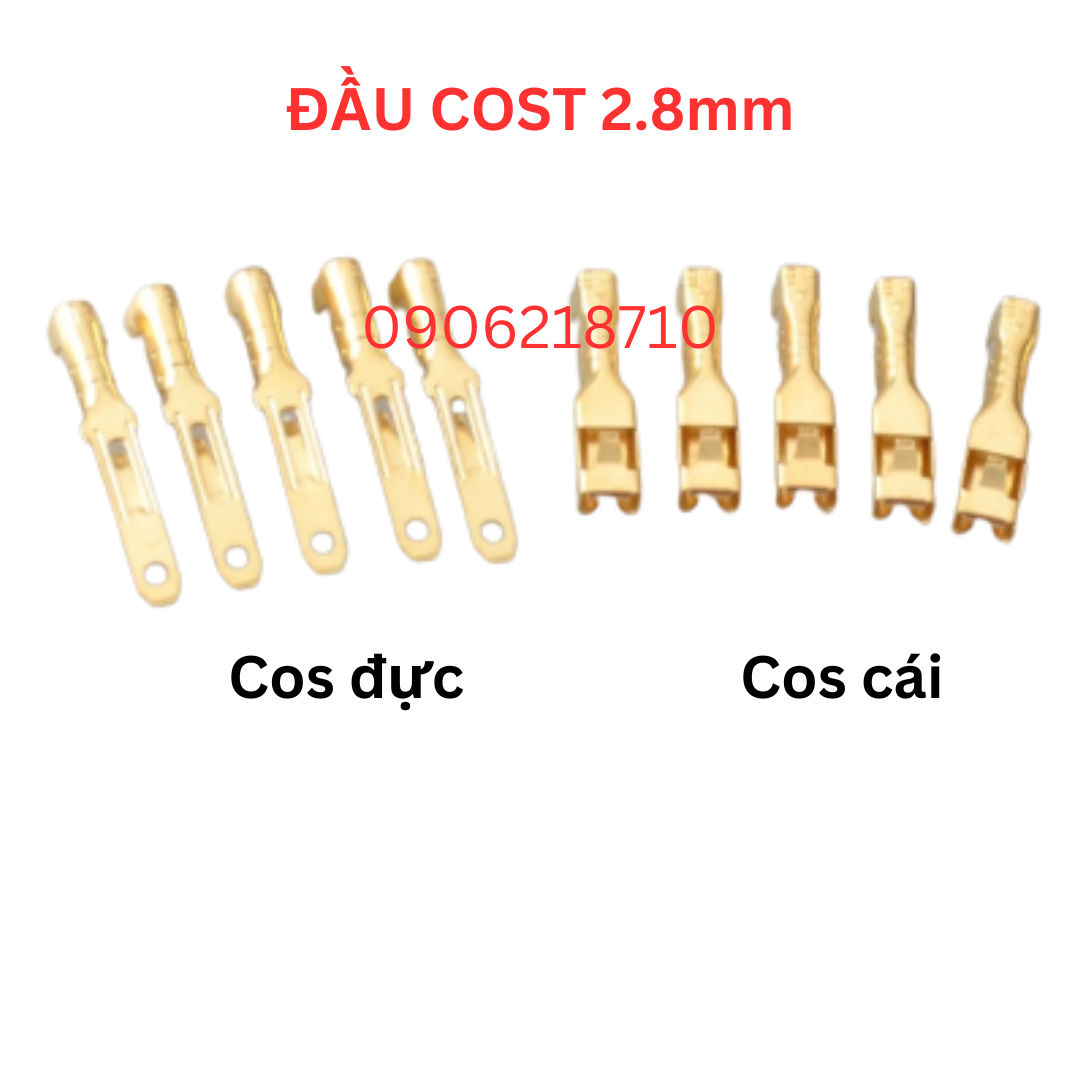 Đầu cos 2.8 - Đầu cos điện xe máy (100 chiếc)