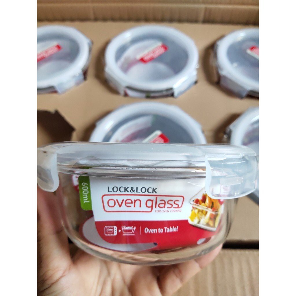 [HCM]Hộp thủy tinh lock and lock 600ml