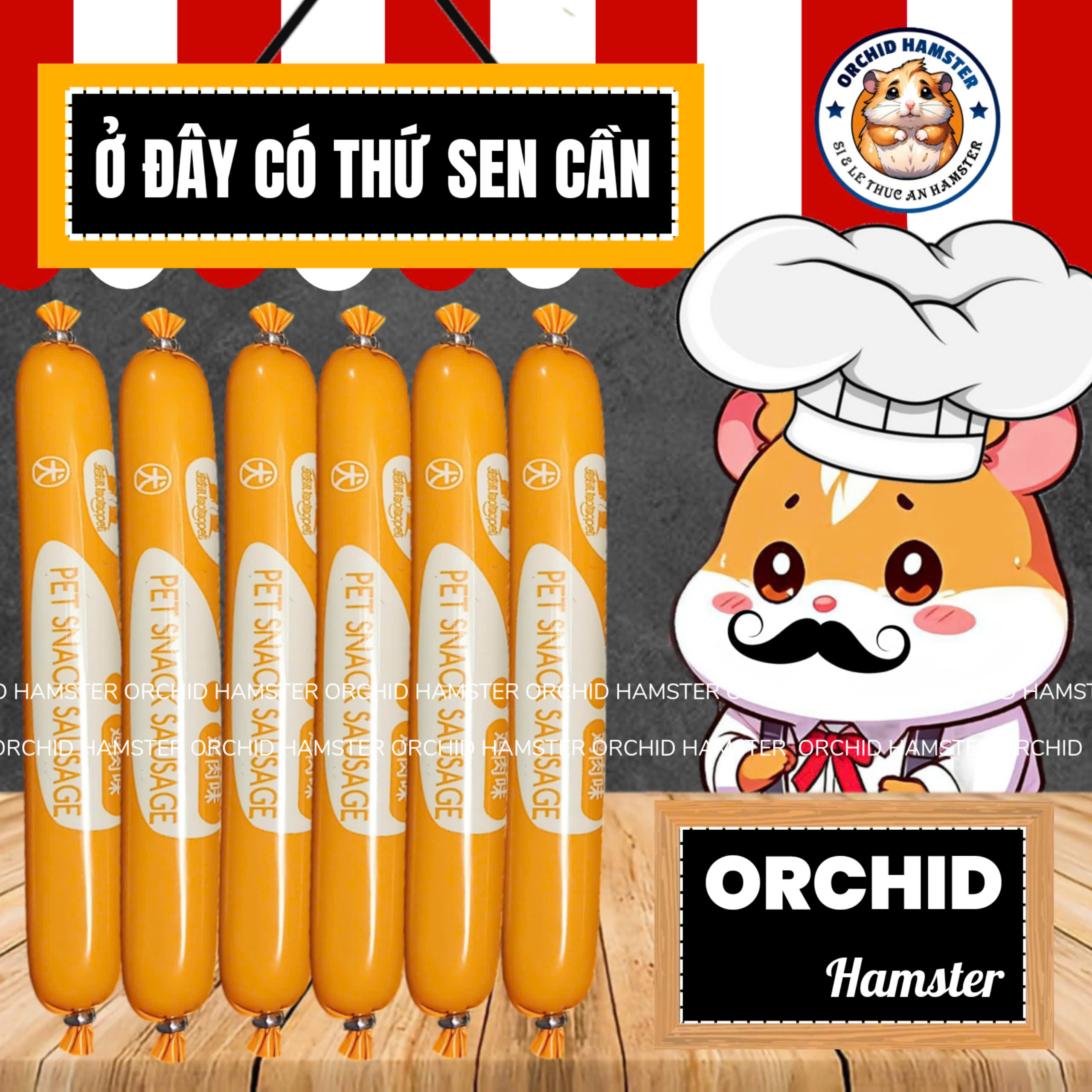 Xúc Xích Bổ Sung Đạm Cho Hamster/Sóc/Nhím Và Thú Nhỏ