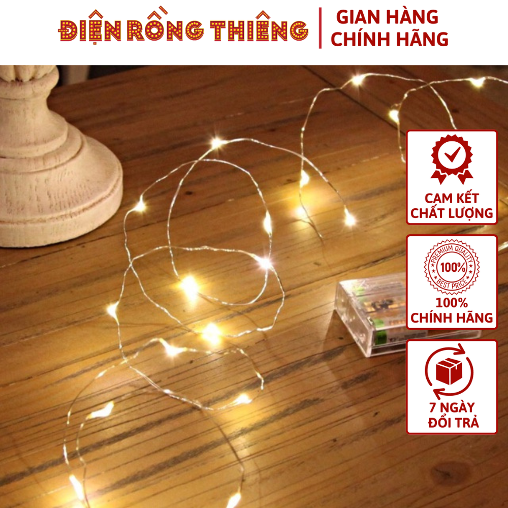 Dây đèn dùng pin đom đóm siêu xinh dây 2m