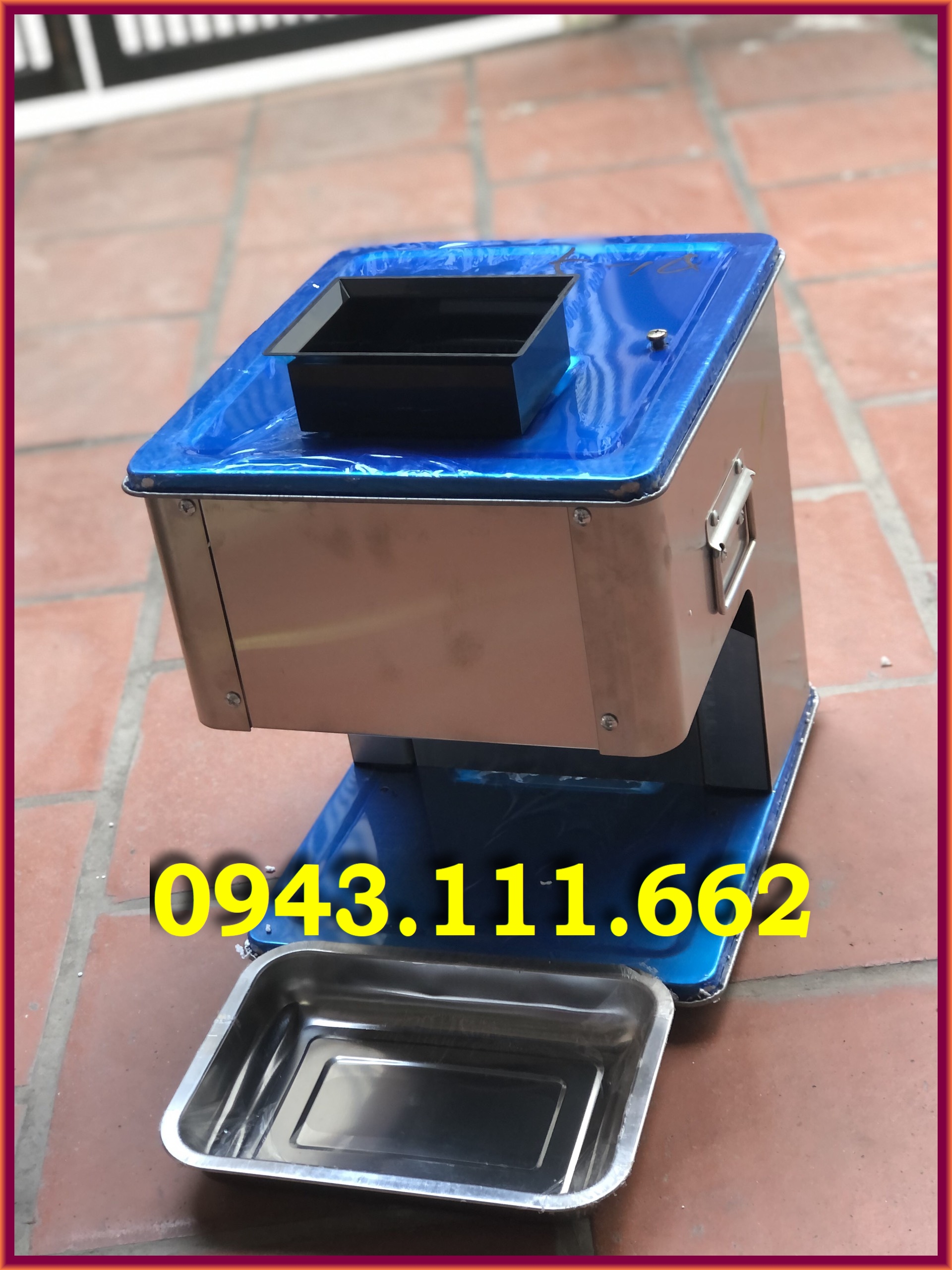 Máy cắt bì heo thái thịt dao tháo rời, thái lỗ tai heo năng suất cao
