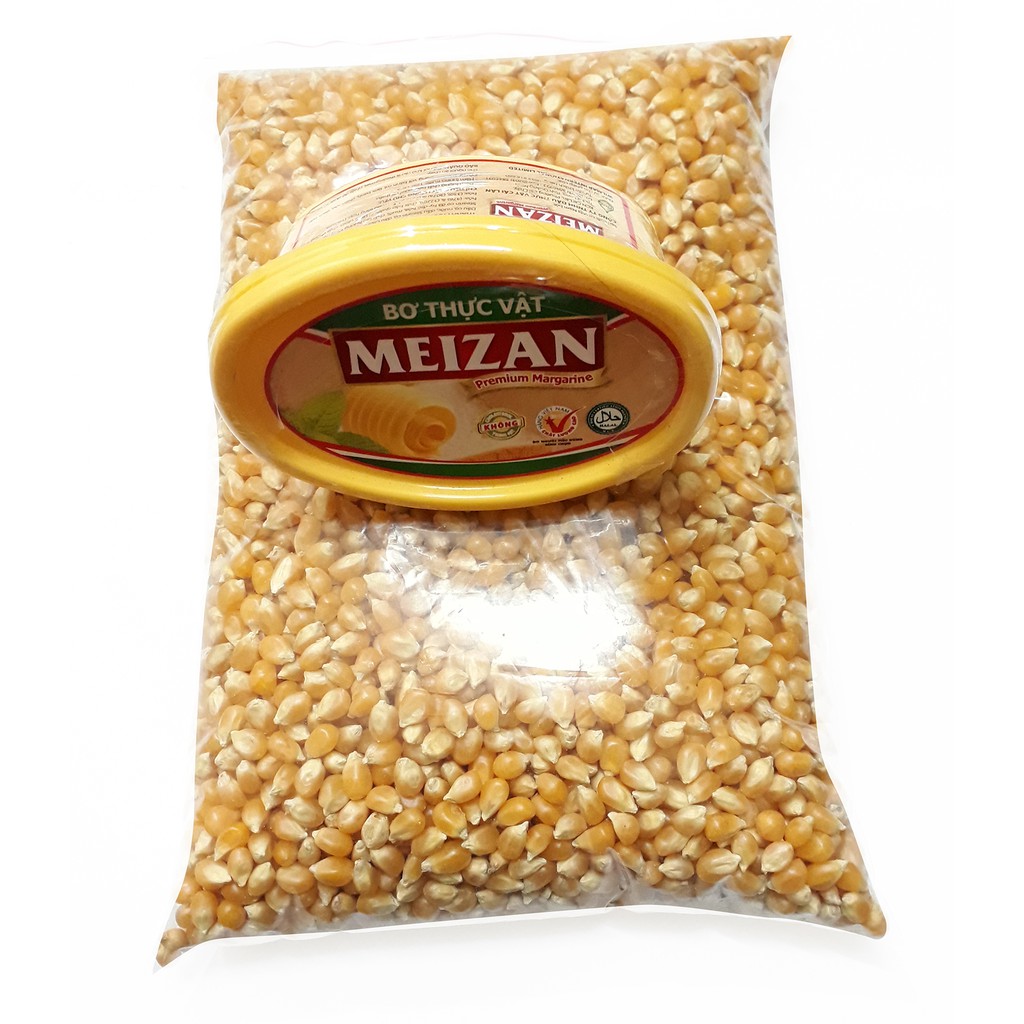 SÉT NGÔ LÀM PẮP RANG BƠ ( 500G NGÔ + HỘP BƠ )