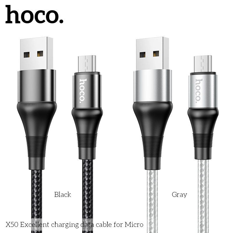 Cáp Sạc Cho Samsung, Xiaomi, Oppo, Android,... Hoco X50 Micro-USB, Cáp Dây Dù Siêu Bền [CHÍNH HÃNG]