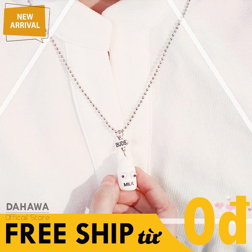 Dây Chuyền Kim Loại Dạng Dây Xích Bi Nhỏ, Phối Mặt Họa Tiết Thức Ăn Nhanh Siêu Cute Dành Cho Nữ DC01