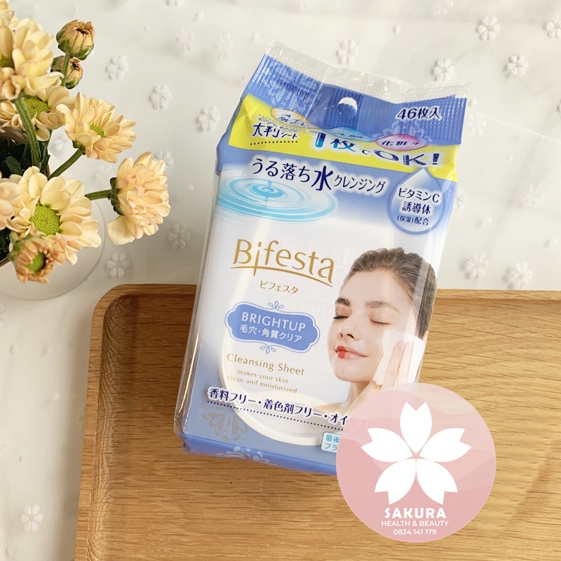 Khăn giấy ướt tẩy trang Bifesta Nhật Bản ( 46 miếng)