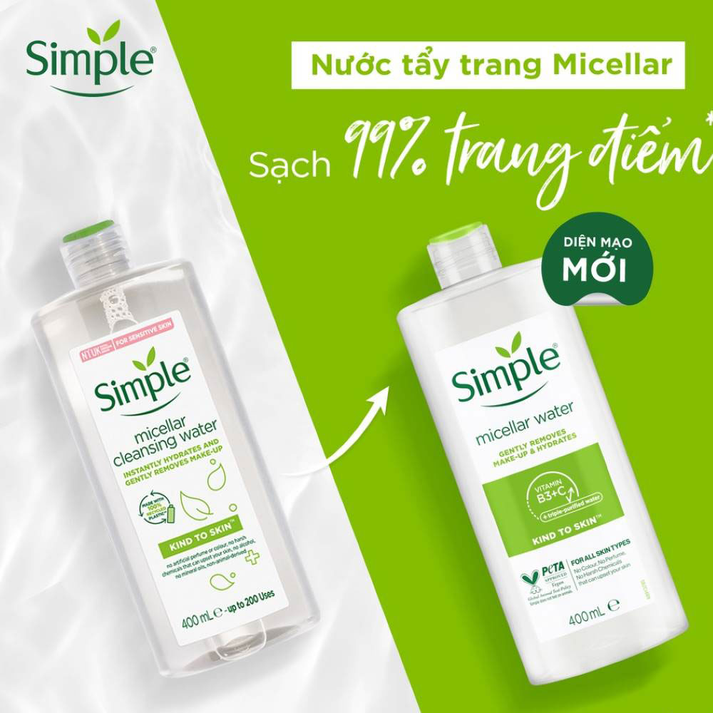 Simple Kind To Skin Cleansing Micellar Water