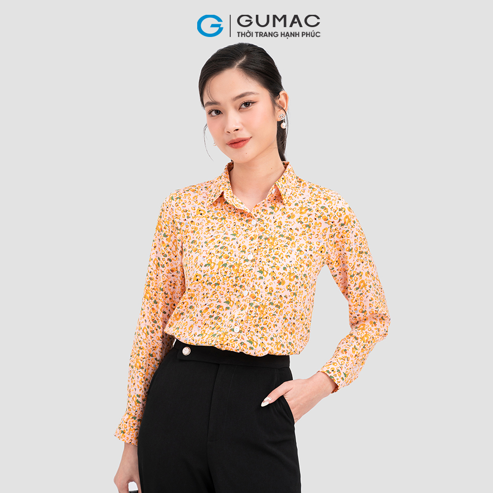 [CHỈ 4-6.4 | TẶNG ÁO THUN ĐƠN 799K] Áo sơ mi hoa thời trang GUMAC AC11058