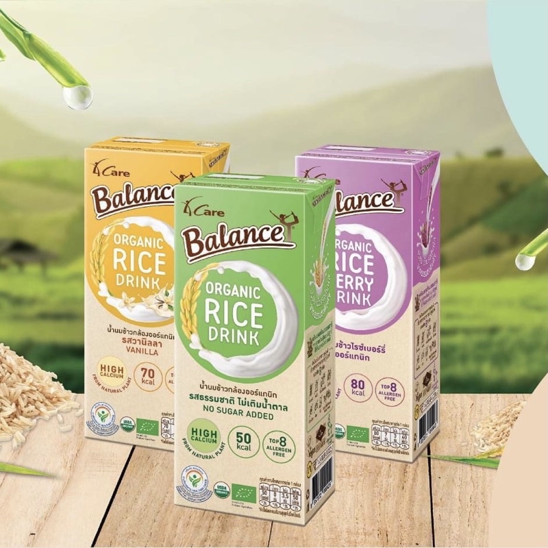 [Hoàn Tiền 15%]Sữa gạo hữu cơ  4Care Balance Organic Rice Drink 180ml