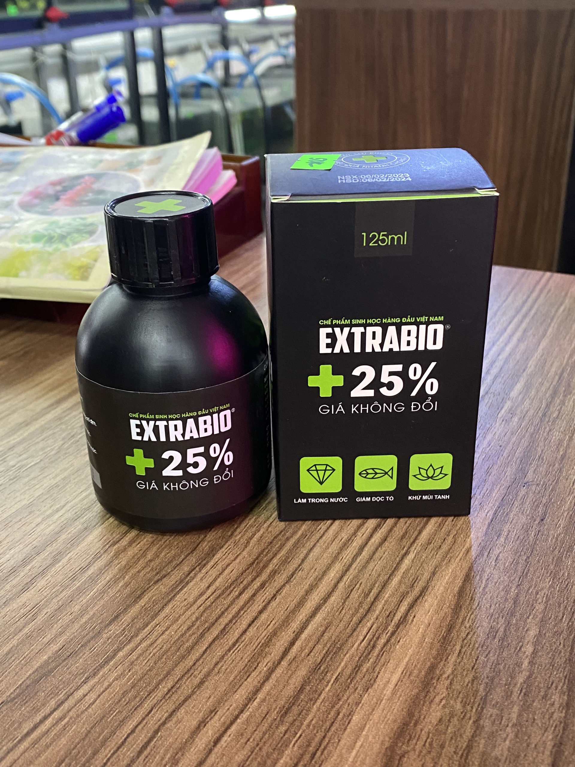 Chế phẩm sinh học Extra Bio làm trong nước