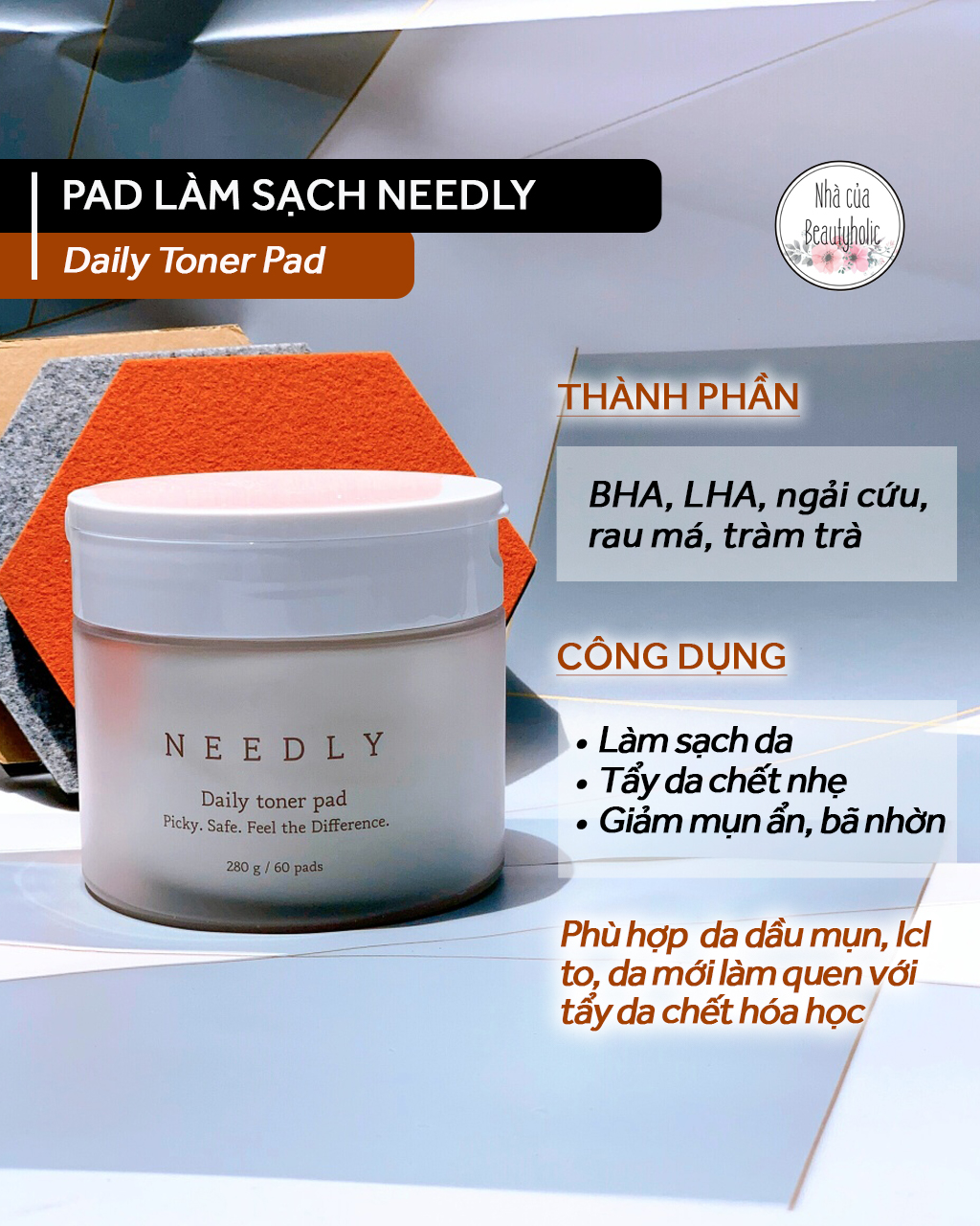 Pad tẩy da chết Needly Daily Toner Pad