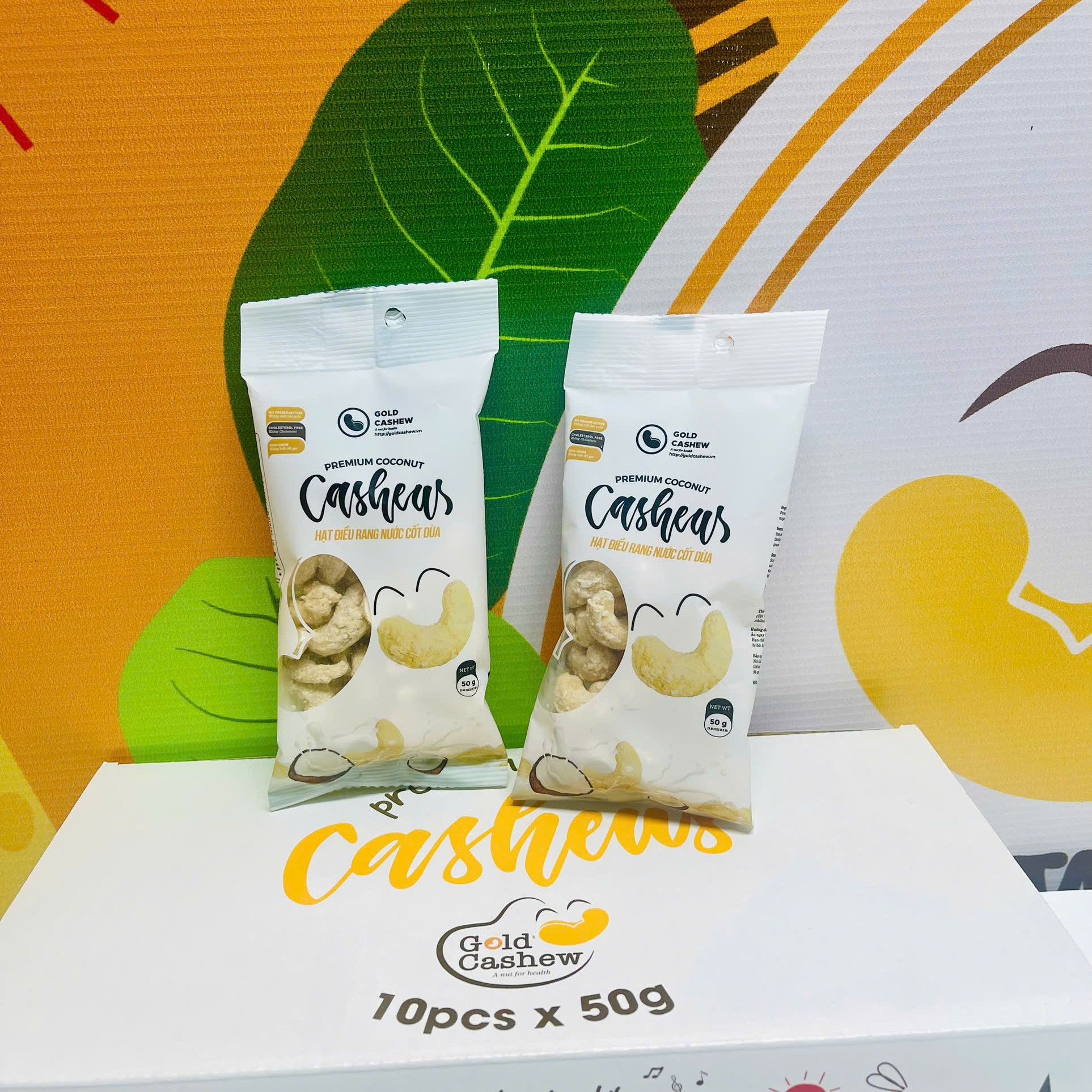 Điều Rang Nước Cốt Dừa Cao Cấp 50gr