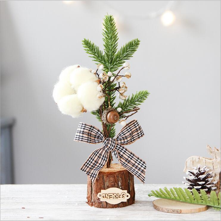 Cây thông noel mini size 25cm để bàn trang trí lễ giáng sinh decor nhà cửa