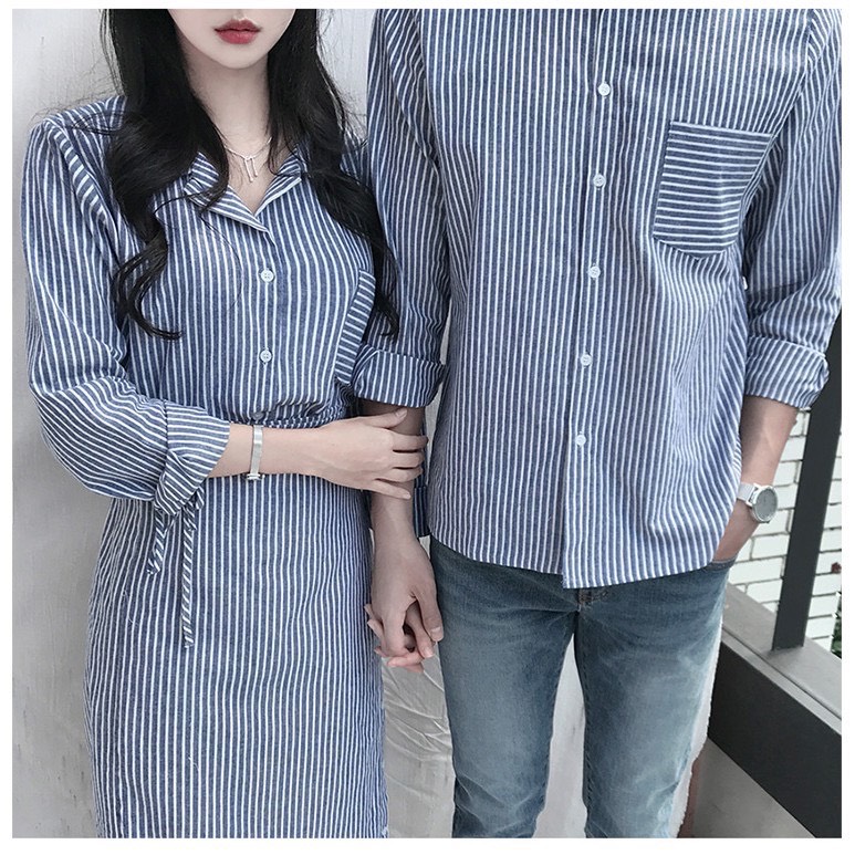 [HCM]đồ đôi-đồ cặp áo sơ mi nam với đầm váy nữ siêu dễ thương vải bao đẹp-shop chuyên thiết kế các mẫu đồ đôi hót nhất các bạn vào lựa chọn nha