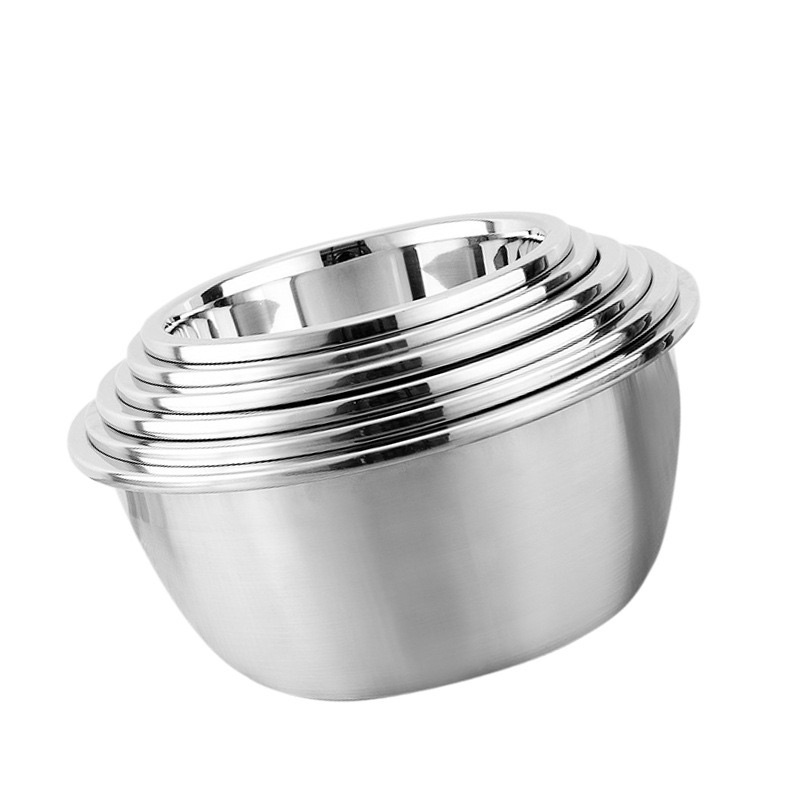 Âu Trộn Bột Inox Kt 22-28cm