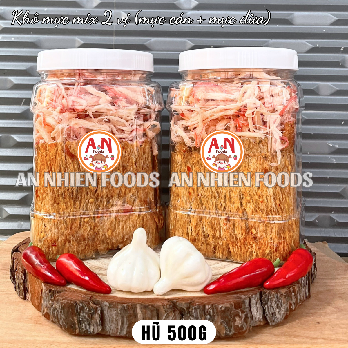 Khô mực mix 2 vị (mực cán + mực dừa) có video