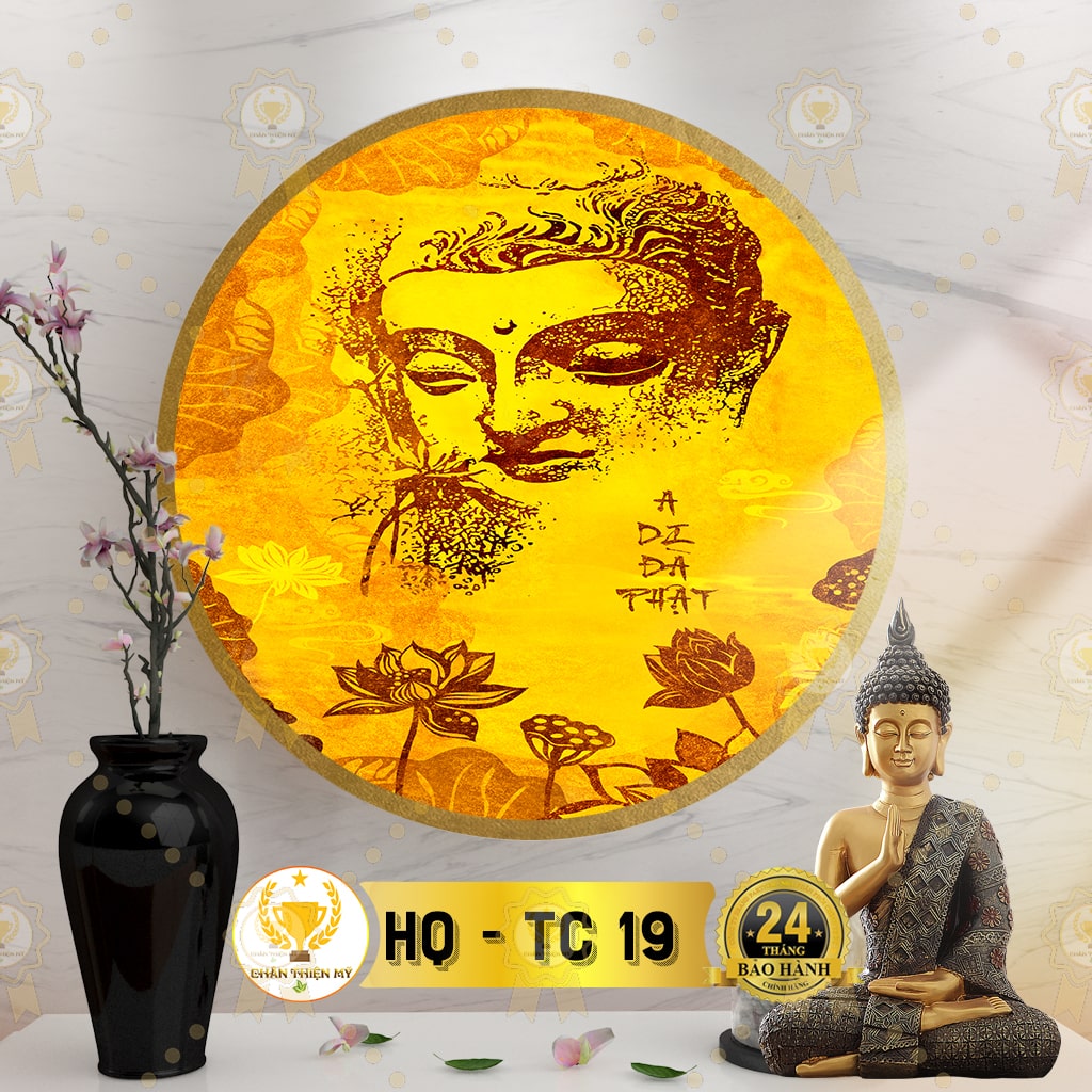 [ Xưởng Tuyển Đại Lý ] Đèn Thờ Hào Quang Trúc Chỉ In TC-19