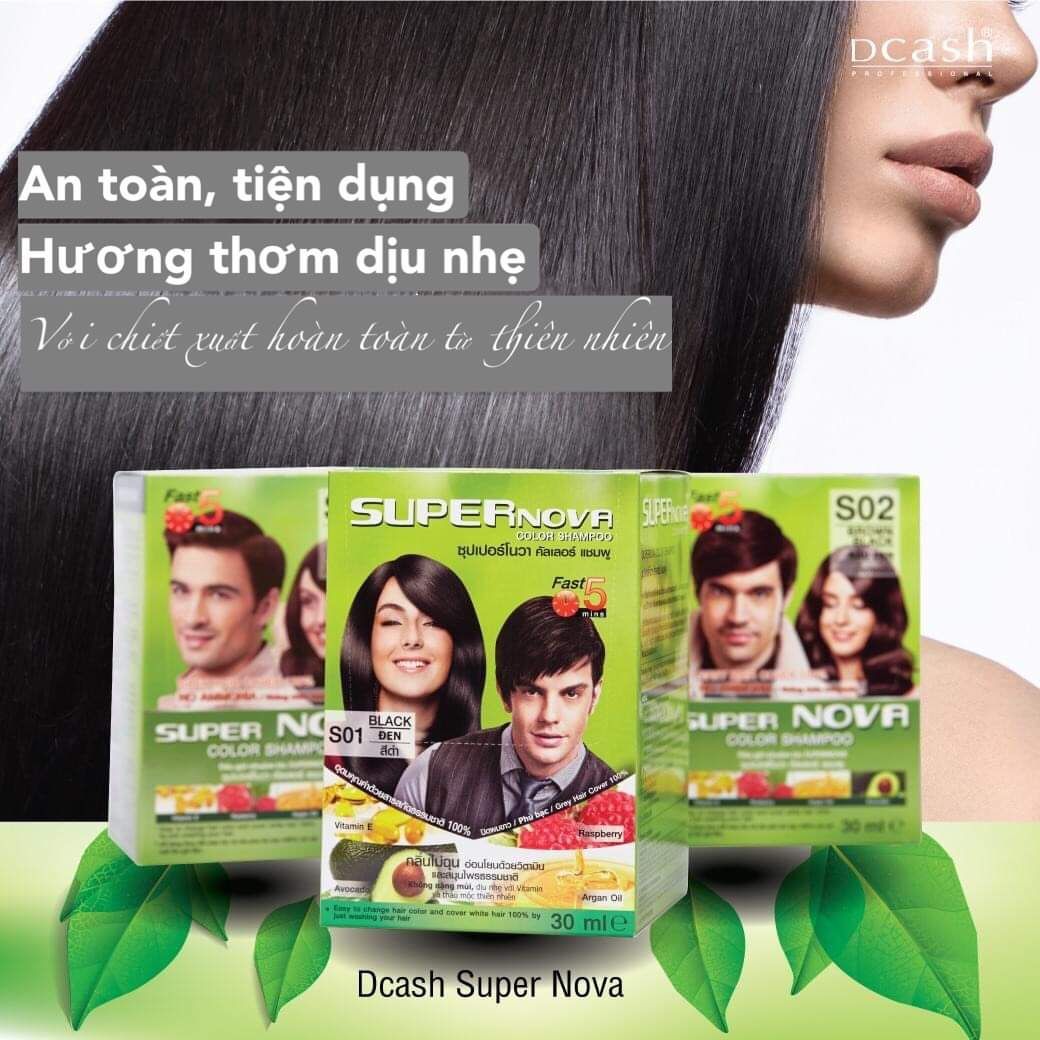 Gội nhuộm màu SUPER NOVA Thái lan