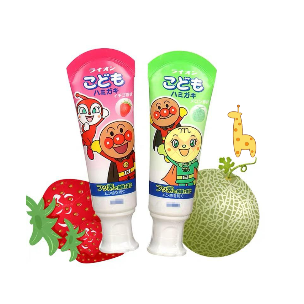 Kem đánh răng trẻ em nuốt được Lion Nhật Bản