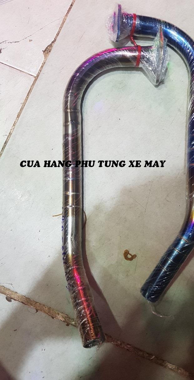 Cổ pô xe Vario 2018 - 2021, AirBlade 125 gắn pô zin inox 304 xi titan cao cấp