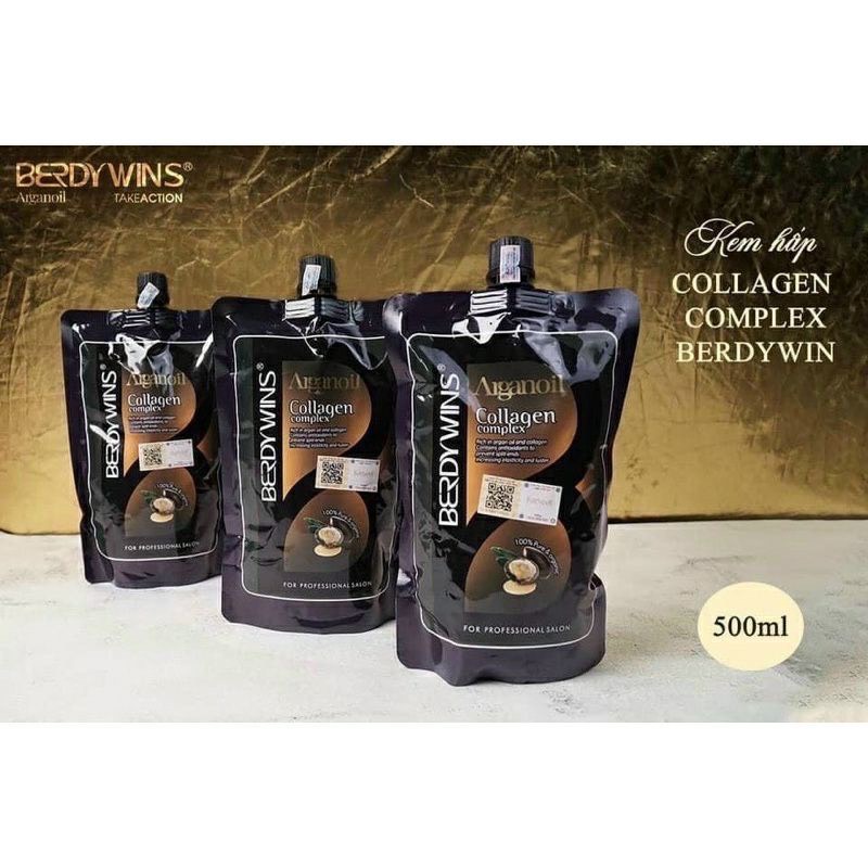 HẤP PHỤC HỒI ARGANOIL COLAGEN COMPLEX BERDYWIN 500ML