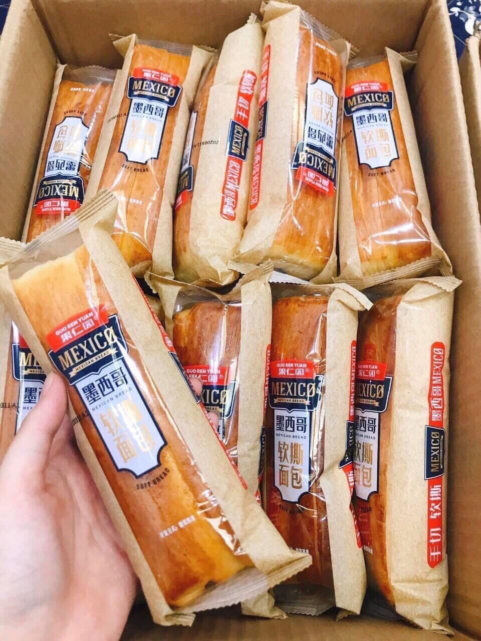 [ Sẵn hàng ] Combo 2000g (1 thùng ) BÁNH MÌ MEXICO siêu ngon