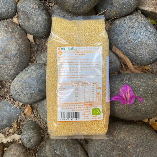 Hạt kê hữu cơ đã bóc vỏ Markal 500g
