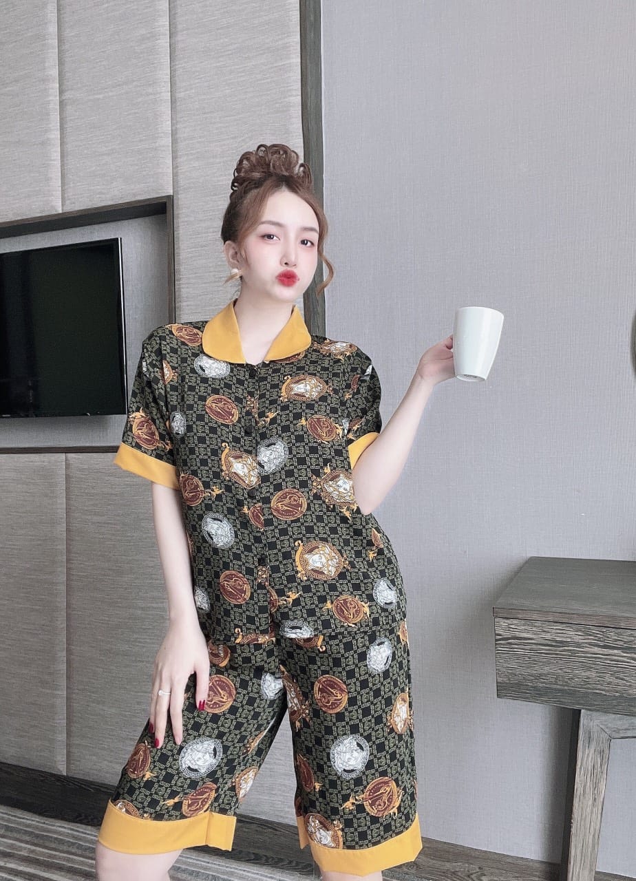 Set Lụa Hot Siêu Sang Vải Mango Cao Cấp( dưới 58kg)- Mẫu mặc hàng thật chụp