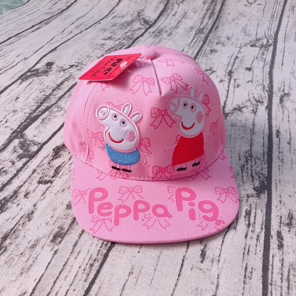 Nón Snap Heo Peppa Thêu Siêu Dễ Thương (Hồng)