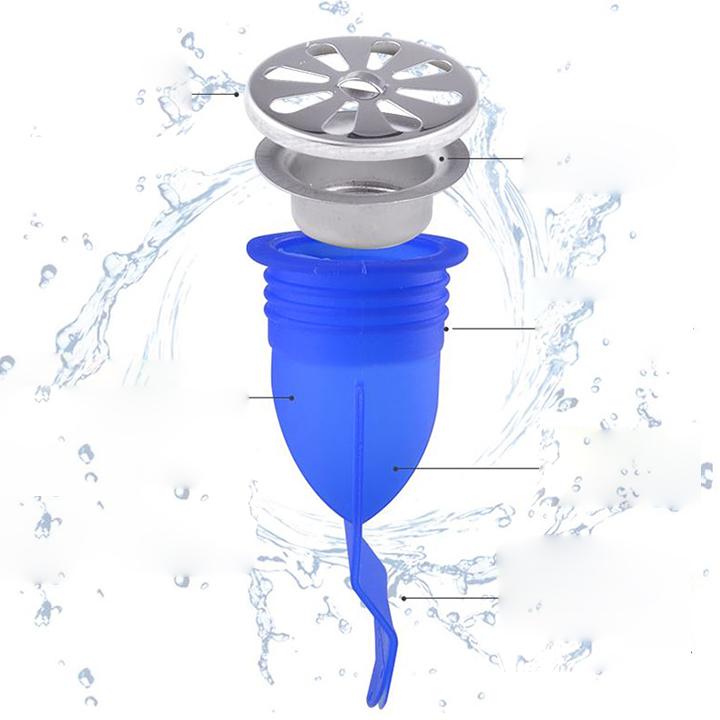 NÚt Bịt Cống Cống Silicon Thoát Nước, Ngăn Mùi Chống Tràn Hiệu Quả