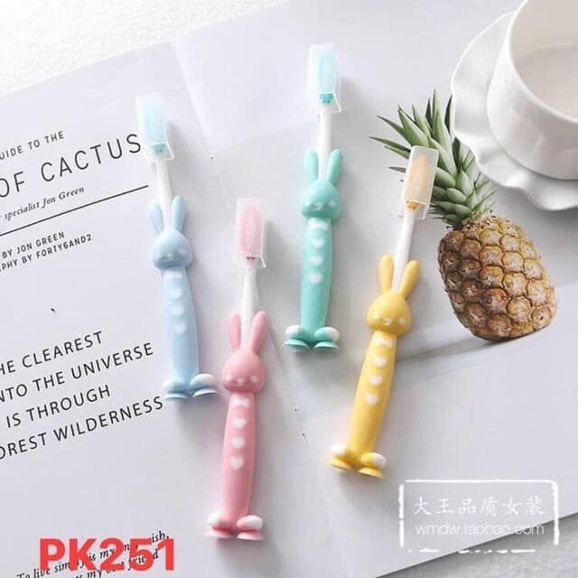 Set 4 Bàn Chải Đánh Răng Trẻ Em Xuất Nhật Cho Bé ( hình thú thỏ, gấu )