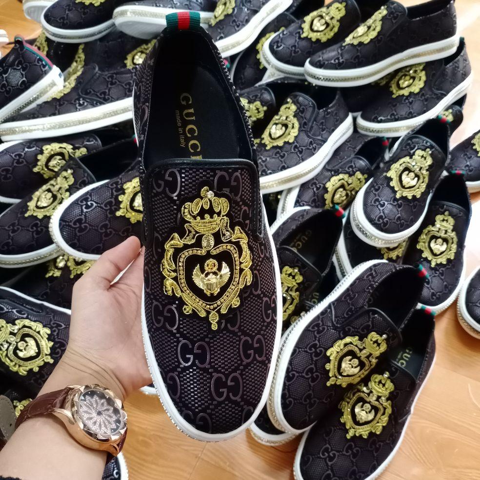 giầy lười da nam viền khóa siêu hót mẫu mới nhất