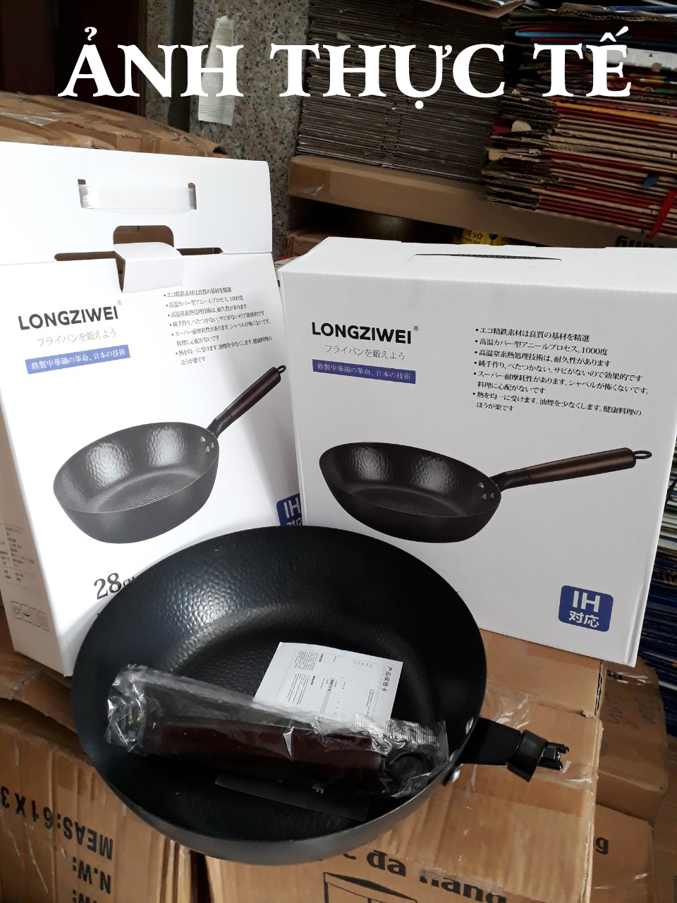Chảo chống dính Nhật Bản Longgiwei dùng cho mọi loại bếp, chống dính 3 lớp cao cấp tramanhshop