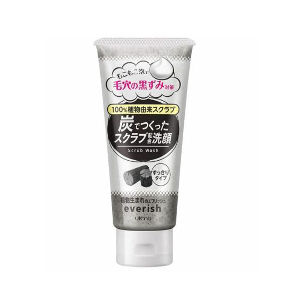 Sữa rửa mặt tẩy da chết Utena Everish Charcoal NHẬT BẢN