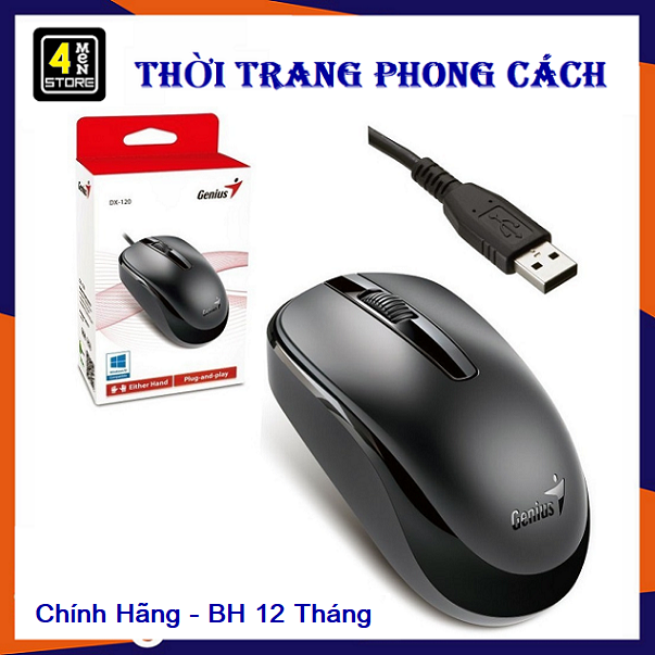 Chuột Có Dây Genius DX-110/120 USB ( Đen ) - Bảo Hành 12 Tháng