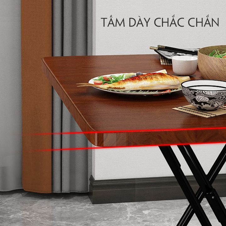 Bàn Ăn Gấp Gọn Thông Minh size 60*60*71