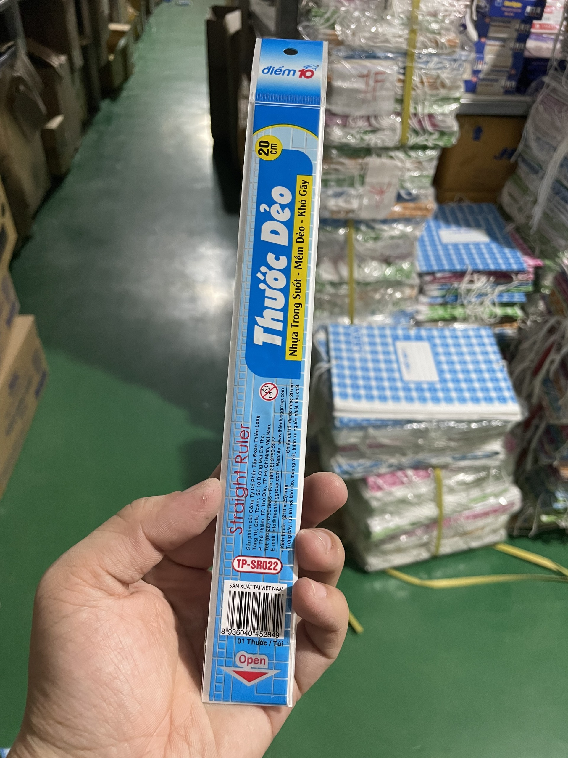 Combo 5 Cây Thước dẻo PVC Điểm 10 Thiên Long