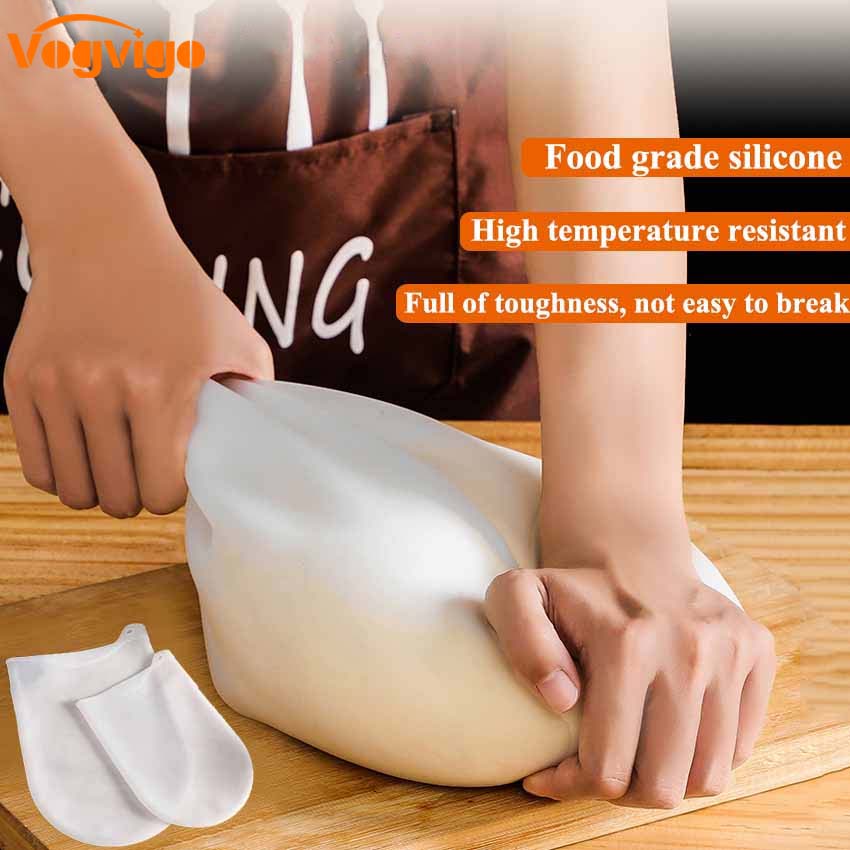High temperature resistant silicone kneading bags and dough bagsSilicone Kneading Dough Bag Flour Mixing Preservation Bags Baking Kitchen Tool for bread pastry pizza and cake baking Tool