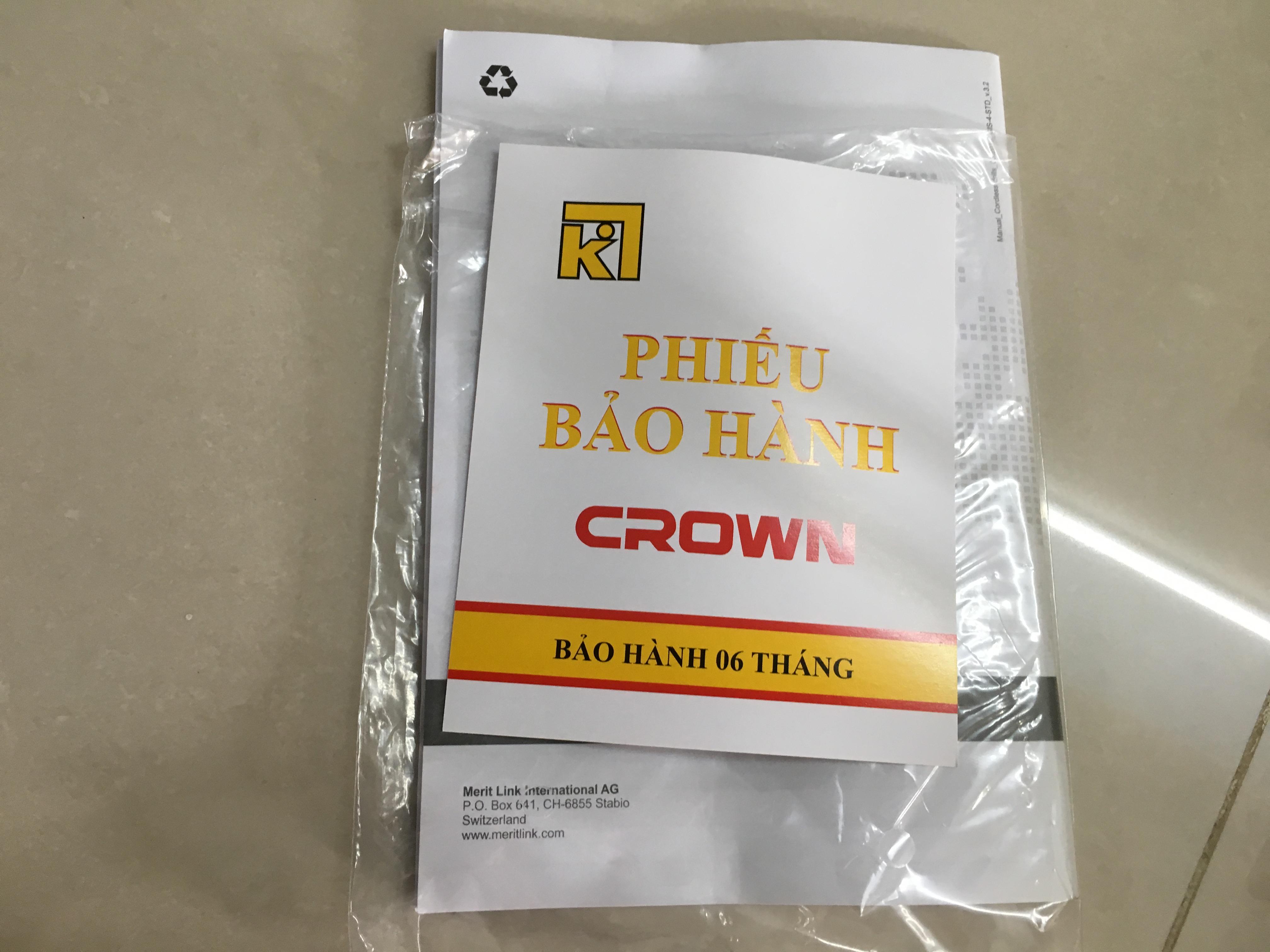 Máy khoan Pin Crown CT21052LH -1.5 BMC