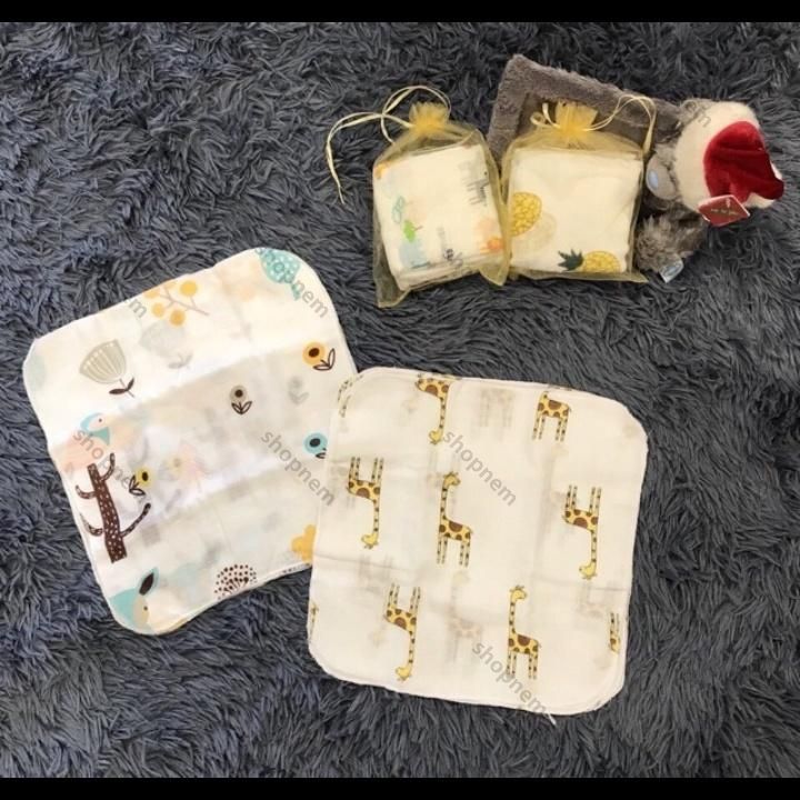 Gói 10 khăn xô sữa (khăn ăn) khăn sữa Aden & Anais