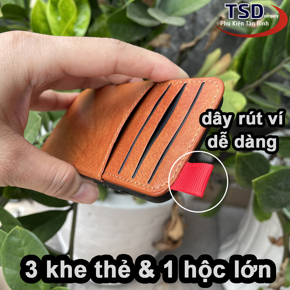 Ốp Lưng iPhone 12 Mini Có Khe Đựng Card Visit Đa Năng