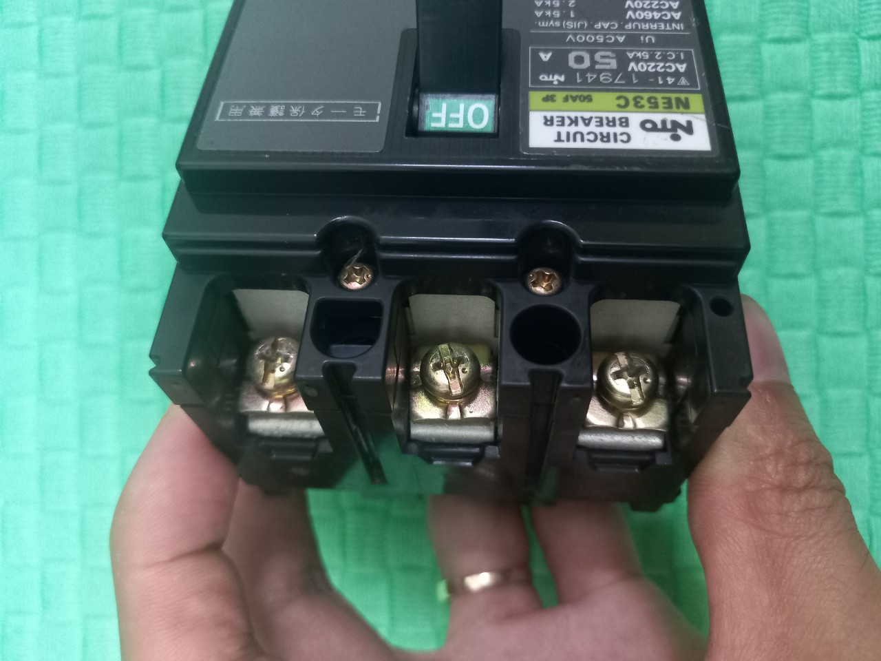 APTOMAT 3 PHA NHẬT BẢN 50A 60A 75A MCB