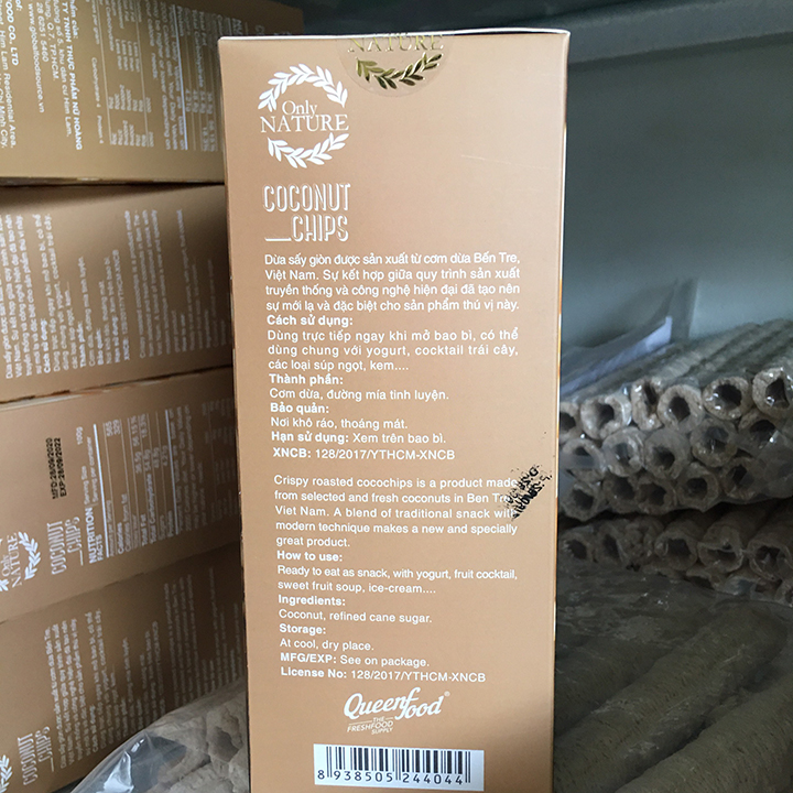 Dừa sấy giòn COCONUT CHIPS Túi (100g)-HÀNG CÔNG TY