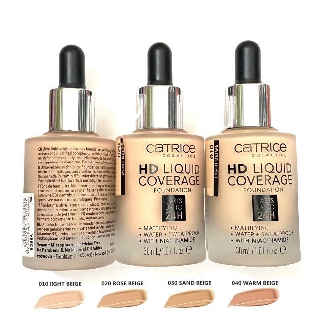 Kem nền Catrice HD Liquid Coverage Foundation (30ml)