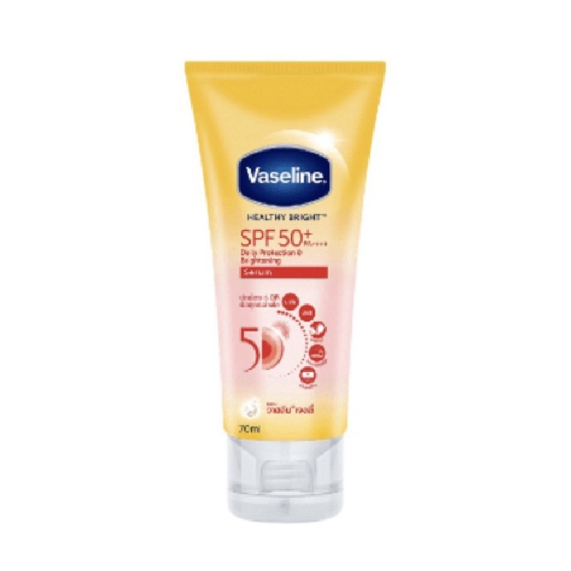 Mini 70ml - Serum chống nắng dưỡng thể Vaseline 50x bảo vệ da với SPF 50+ PA++++ giúp da sáng hơn gấp 2X