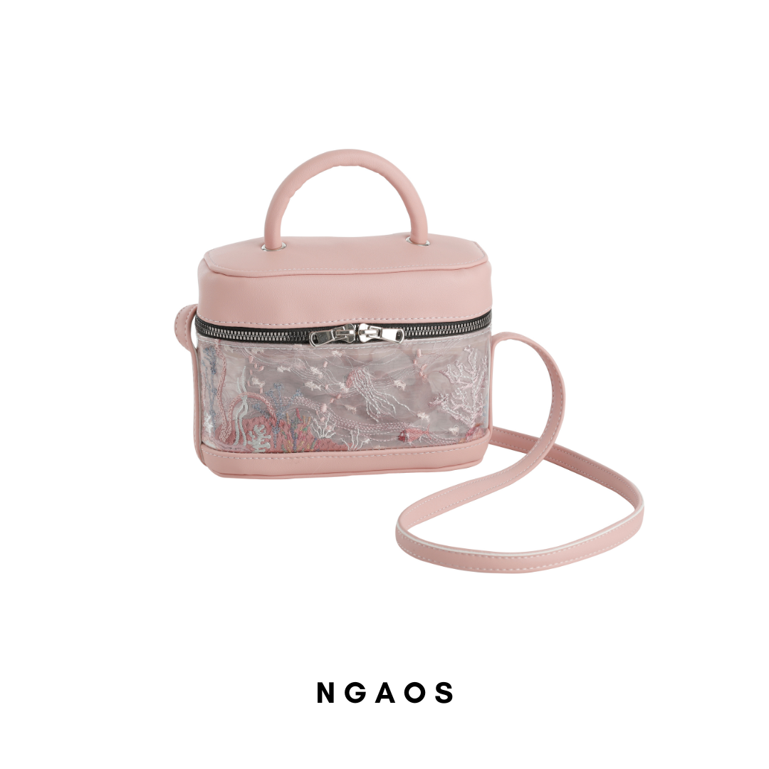 Túi xách NGAOS Ocean Child Pink - medium size